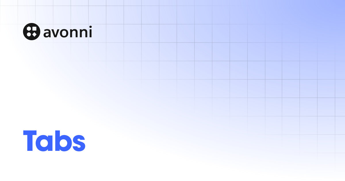 Tabs | Dynamic Components | Documentation Hub
