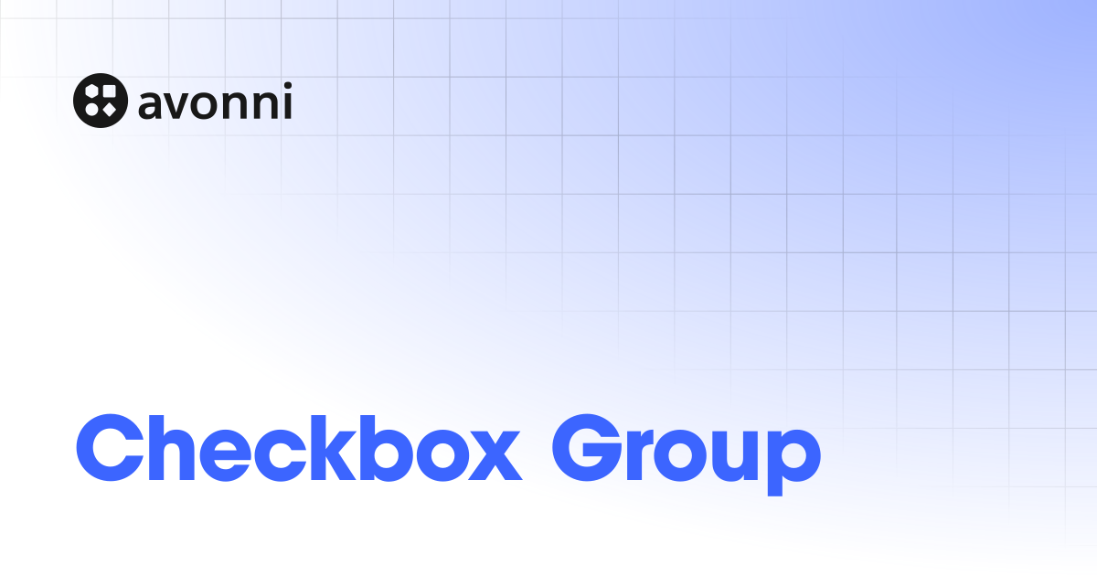 Checkbox Group | Documentation Hub
