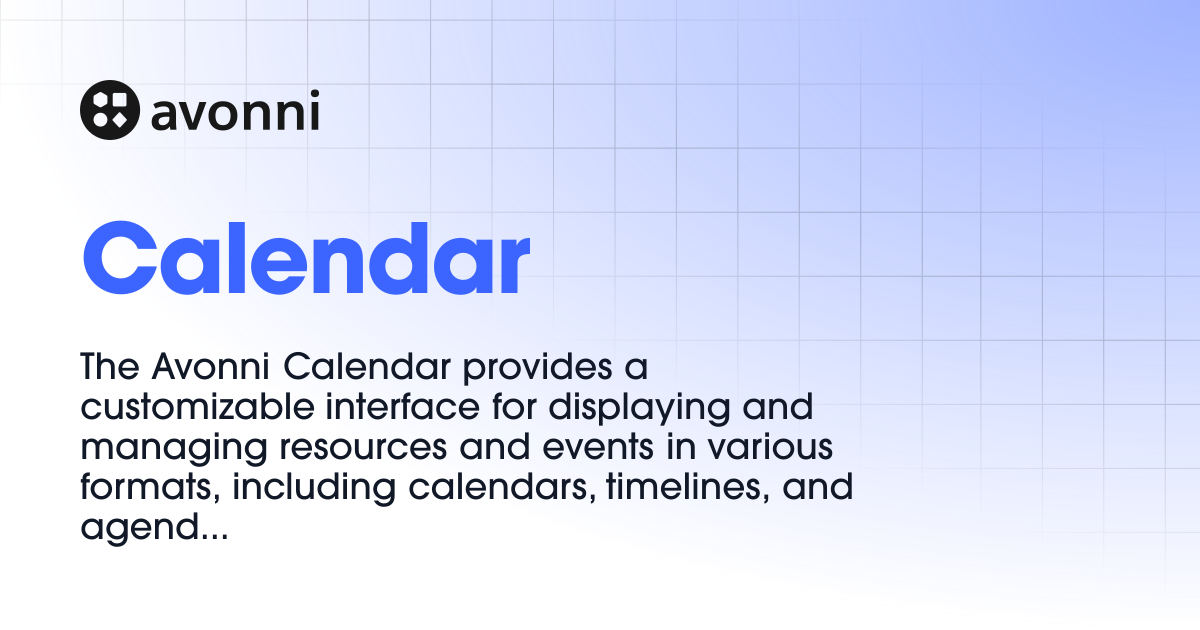 Calendar | Documentation Hub