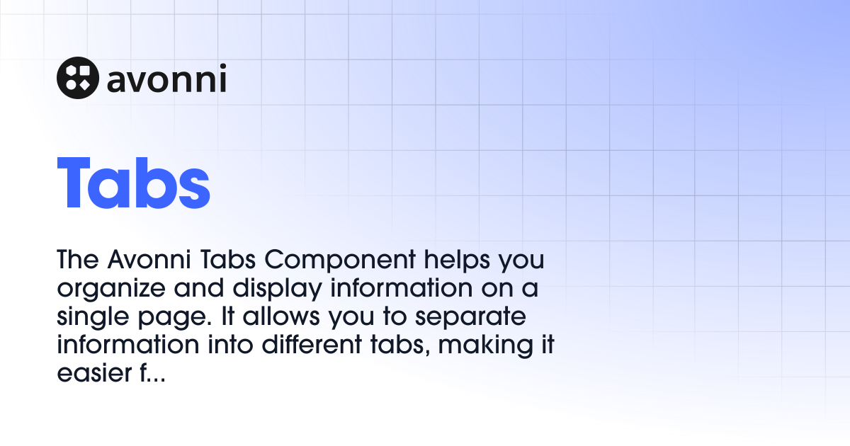 Tabs | Documentation Hub