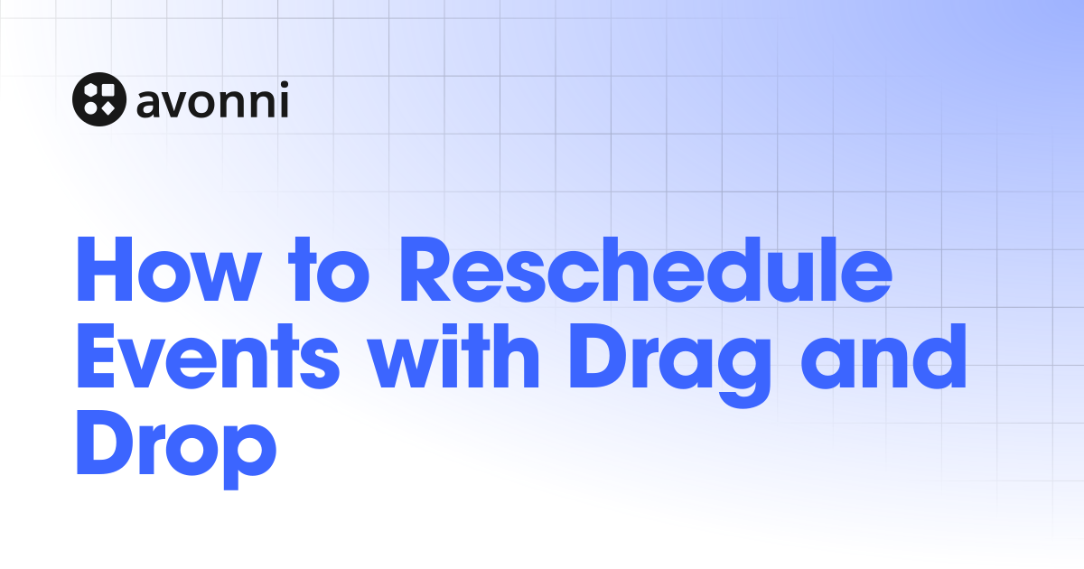 How to Reschedule Events with Drag and Drop | Flow Screen ...