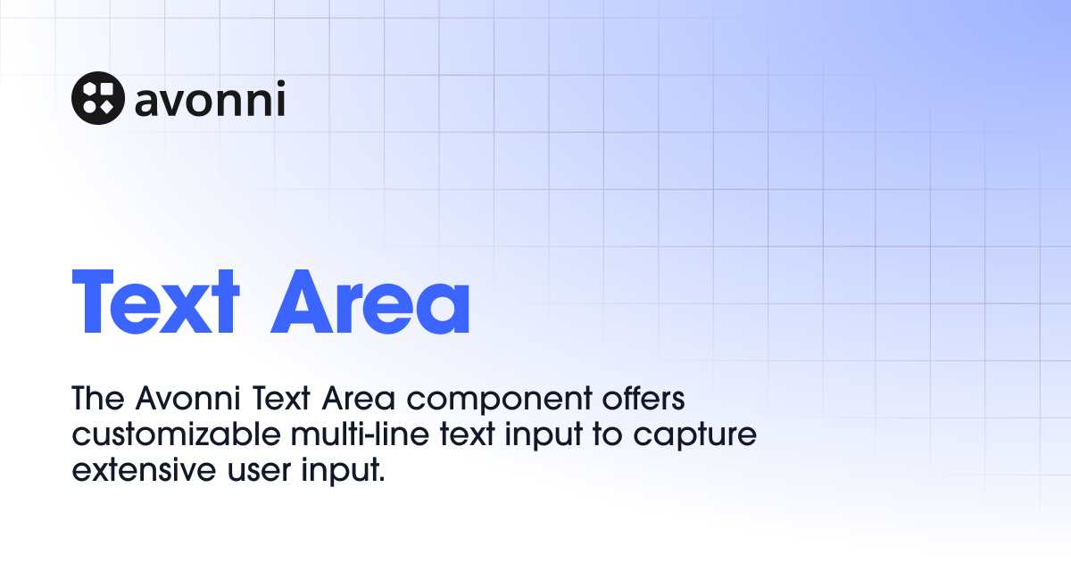Text Area | Documentation Hub