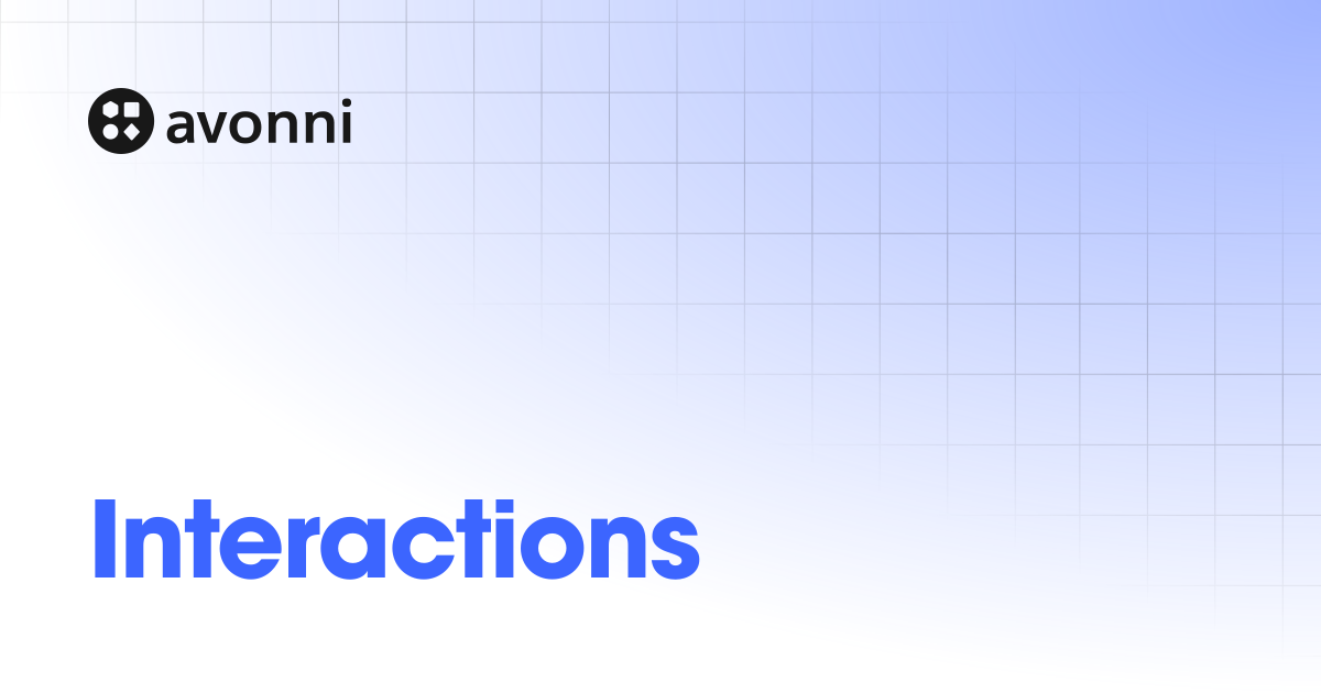 Interactions | Documentation Hub