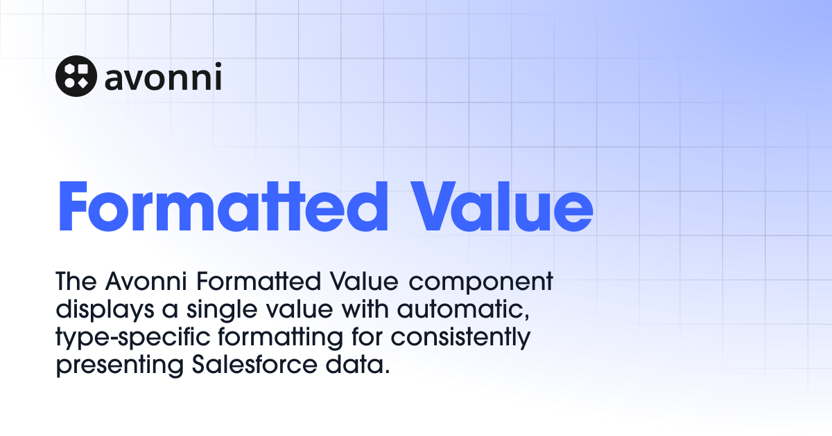 Formatted Value | Documentation Hub